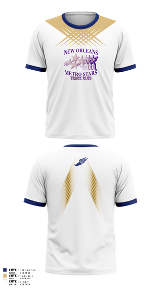 Short Sleeve Performance Shirt, New Orleans Metro Stars Track Club, Track & Field, Teamtime, Team time, sublimation, custom sports apparel, team uniforms, spirit wear, spiritwear, sports uniforms, custom shirts, team store, custom team store, fundraiser sports, apparel fundraiser