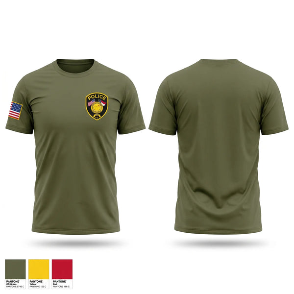 Old School Cotton Feel Shirt, Scotland Neck Police Department, Police, Teamtime, Team time, sublimation, custom sports apparel, team uniforms, spirit wear, spiritwear, sports uniforms, custom shirts, team store, custom team store, fundraiser sports, apparel fundraiser