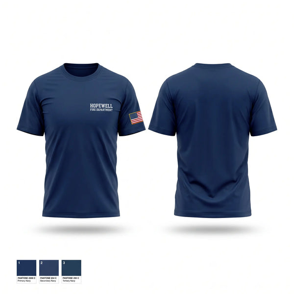 Old School Cotton Feel Shirt, Hopewell Fire Department, Fire Department, Teamtime, Team time, sublimation, custom sports apparel, team uniforms, spirit wear, spiritwear, sports uniforms, custom shirts, team store, custom team store, fundraiser sports, apparel fundraiser