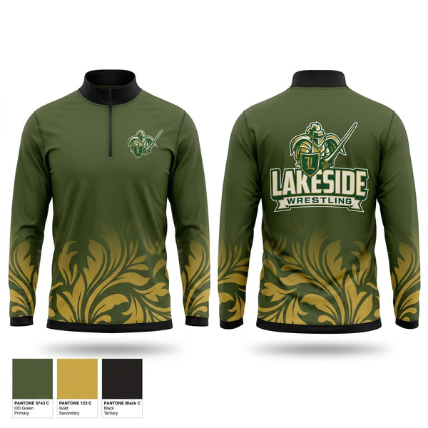 Quarter Zip Jacket, Lakeside High School, Wrestling, Teamtime, Team time, sublimation, custom sports apparel, team uniforms, spirit wear, spiritwear, sports uniforms, custom shirts, team store, custom team store, fundraiser sports, apparel fundraiser