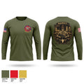 CLB- 4 Combat Logistics Company Bravo Long Sleeve Performance Shirt - 1