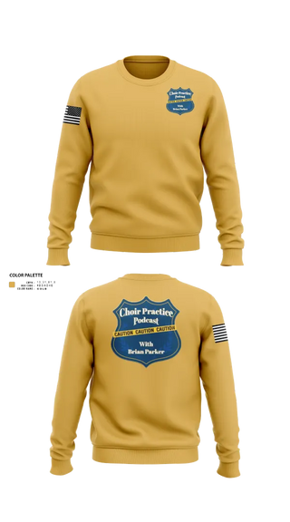 Crew Neck Sweatshirt, Choir Practice Podcast, Police, Teamtime, Team time, sublimation, custom sports apparel, team uniforms, spirit wear, spiritwear, sports uniforms, custom shirts, team store, custom team store, fundraiser sports, apparel fundraiser
