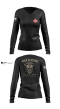 FMTB-E 2ND PLATOON 20903641 Women's Long Sleeve V-neck Shirt - 1