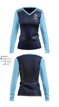 Oakwood-Windsor Elementary 34319944 Women's Long Sleeve V-neck Shirt - 20
