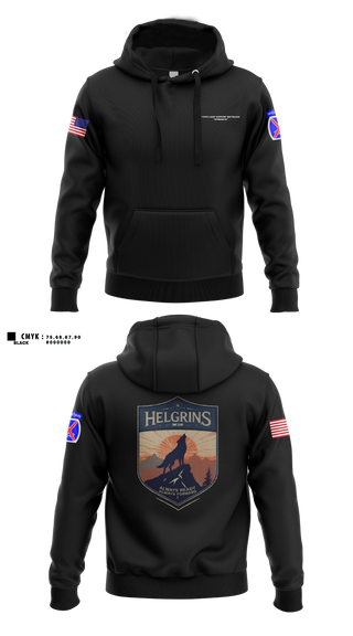 Hoodie, Headquarters and Distribution Company, Army, Teamtime, Team time, sublimation, custom sports apparel, team uniforms, spirit wear, spiritwear, sports uniforms, custom shirts, team store, custom team store, fundraiser sports, apparel fundraiser