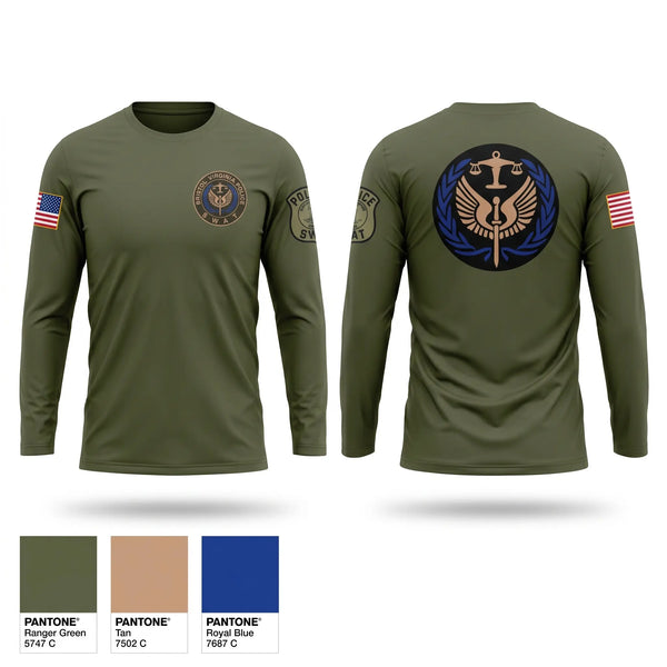 Long Sleeve Performance Shirt, Bristol Virginia SWAT, Police, Teamtime, Team time, sublimation, custom sports apparel, team uniforms, spirit wear, spiritwear, sports uniforms, custom shirts, team store, custom team store, fundraiser sports, apparel fundraiser