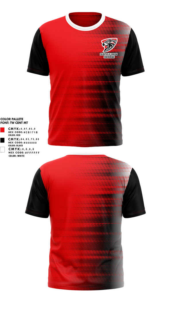 Short Sleeve Performance Shirt, Fairfield Union High School Swimming, Swimming, Teamtime, Team time, sublimation, custom sports apparel, team uniforms, spirit wear, spiritwear, sports uniforms, custom shirts, team store, custom team store, fundraiser sports, apparel fundraiser