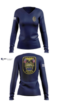 Canal Fulton Police Department 41523179 Women's Long Sleeve V-neck Shirt - 100