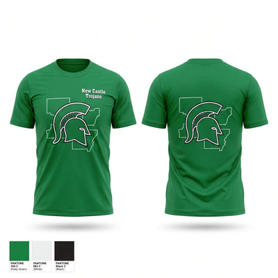 New Castle Trojans Short Sleeve Performance Shirt - 1