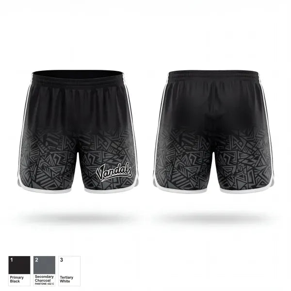 Athletic Shorts With Pockets, Midwest Vandals, Baseball, Teamtime, Team time, sublimation, custom sports apparel, team uniforms, spirit wear, spiritwear, sports uniforms, custom shirts, team store, custom team store, fundraiser sports, apparel fundraiser
