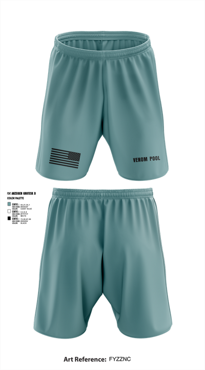 Venom Pool 58495757 Athletic Shorts With Pockets - 2