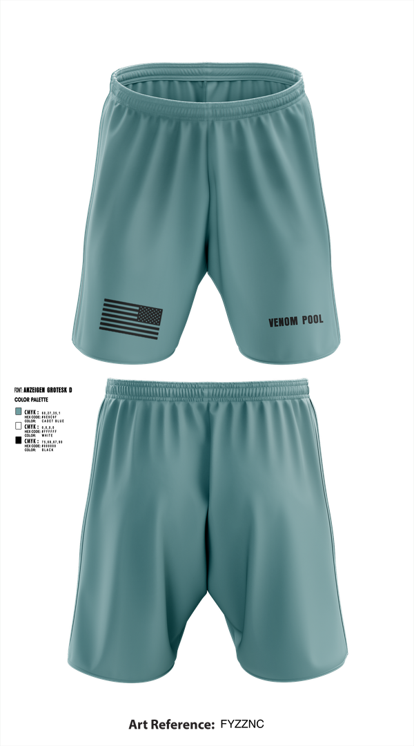 Athletic Shorts With Pockets, Venom Pool, , Teamtime, Team time, sublimation, custom sports apparel, team uniforms, spirit wear, spiritwear, sports uniforms, custom shirts, team store, custom team store, fundraiser sports, apparel fundraiser