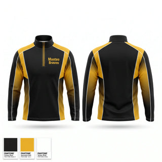 Quarter Zip Jacket, Manteo Braves, Women's Basketball, Teamtime, Team time, sublimation, custom sports apparel, team uniforms, spirit wear, spiritwear, sports uniforms, custom shirts, team store, custom team store, fundraiser sports, apparel fundraiser