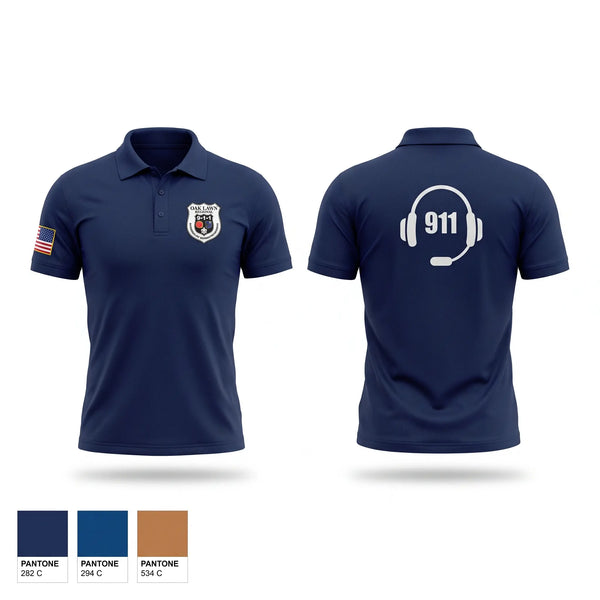Short Sleeve Performance Polo, OLREC Dispatch, Police, Teamtime, Team time, sublimation, custom sports apparel, team uniforms, spirit wear, spiritwear, sports uniforms, custom shirts, team store, custom team store, fundraiser sports, apparel fundraiser