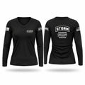 Sheriff's Tactical Order Restoration Management Women's Long Sleeve V-neck Shirt - 1