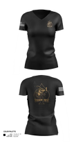 MESG1 TEAM 707 61403527 Women's Short Sleeve V-neck Shirt - 21