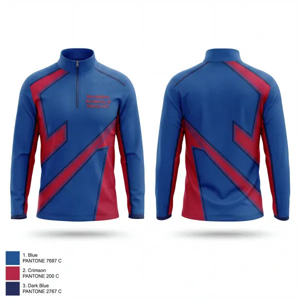 Quarter Zip Jacket, Revolution Academy of Dance LLC, , Teamtime, Team time, sublimation, custom sports apparel, team uniforms, spirit wear, spiritwear, sports uniforms, custom shirts, team store, custom team store, fundraiser sports, apparel fundraiser