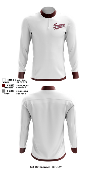 Quarter Zip Jacket, Ironmen, Wrestling, Teamtime, Team time, sublimation, custom sports apparel, team uniforms, spirit wear, spiritwear, sports uniforms, custom shirts, team store, custom team store, fundraiser sports, apparel fundraiser