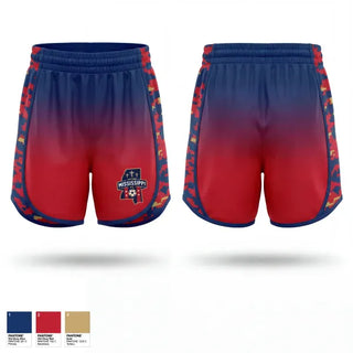 Womens Shorts, Inter Mississippi FC, Men's Soccer, Teamtime, Team time, sublimation, custom sports apparel, team uniforms, spirit wear, spiritwear, sports uniforms, custom shirts, team store, custom team store, fundraiser sports, apparel fundraiser