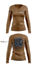 MSV(L) 01 Women's Long Sleeve V-neck Shirt - 3