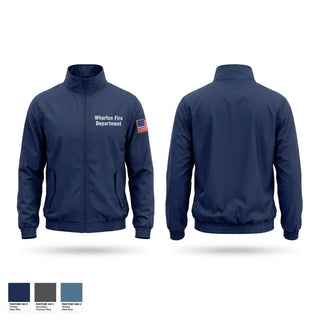 Windbreaker, Wharton Fire Department, Fire Department, Teamtime, Team time, sublimation, custom sports apparel, team uniforms, spirit wear, spiritwear, sports uniforms, custom shirts, team store, custom team store, fundraiser sports, apparel fundraiser