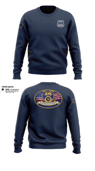Crew Neck Sweatshirt, Suffolk county auxiliary police, Police, Teamtime, Team time, sublimation, custom sports apparel, team uniforms, spirit wear, spiritwear, sports uniforms, custom shirts, team store, custom team store, fundraiser sports, apparel fundraiser