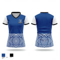 Dolgeville Blue Devils 80728885 Women's Short Sleeve V-neck Shirt - 1