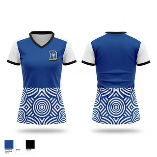 Womens Short Sleeve Vneck Shirt, Dolgeville Blue Devils, Men's Basketball, Teamtime, Team time, sublimation, custom sports apparel, team uniforms, spirit wear, spiritwear, sports uniforms, custom shirts, team store, custom team store, fundraiser sports, apparel fundraiser