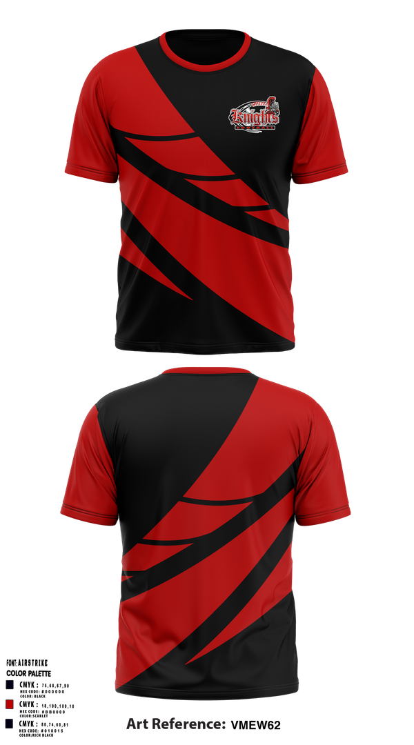 Short Sleeve Performance Shirt, Knights, , Teamtime, Team time, sublimation, custom sports apparel, team uniforms, spirit wear, spiritwear, sports uniforms, custom shirts, team store, custom team store, fundraiser sports, apparel fundraiser