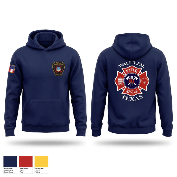 Hoodie, Wall Volunteer Fire Department, Fire Department, Teamtime, Team time, sublimation, custom sports apparel, team uniforms, spirit wear, spiritwear, sports uniforms, custom shirts, team store, custom team store, fundraiser sports, apparel fundraiser