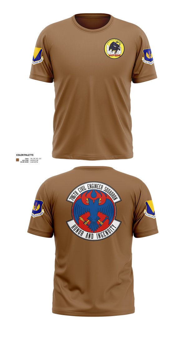 Old School Cotton Feel Shirt, 786th CES, Air Force, Teamtime, Team time, sublimation, custom sports apparel, team uniforms, spirit wear, spiritwear, sports uniforms, custom shirts, team store, custom team store, fundraiser sports, apparel fundraiser