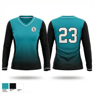 Womens Long Sleeve Vneck Shirt, IPU, Men's Soccer, Teamtime, Team time, sublimation, custom sports apparel, team uniforms, spirit wear, spiritwear, sports uniforms, custom shirts, team store, custom team store, fundraiser sports, apparel fundraiser