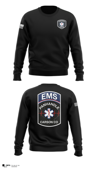 Crew Neck Sweatshirt, Panhandle EMSPanhandle EMS, Fire Department, Teamtime, Team time, sublimation, custom sports apparel, team uniforms, spirit wear, spiritwear, sports uniforms, custom shirts, team store, custom team store, fundraiser sports, apparel fundraiser