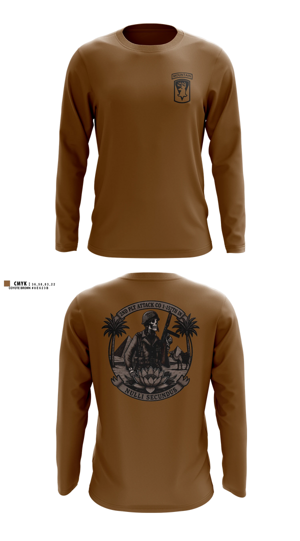 Long Sleeve Performance Shirt, a-co 1-157, Army, Teamtime, Team time, sublimation, custom sports apparel, team uniforms, spirit wear, spiritwear, sports uniforms, custom shirts, team store, custom team store, fundraiser sports, apparel fundraiser