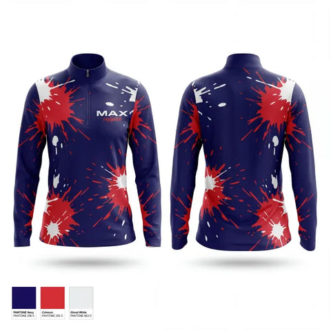 Quarter Zip Jacket, MAX Fastpitch, Softball, Teamtime, Team time, sublimation, custom sports apparel, team uniforms, spirit wear, spiritwear, sports uniforms, custom shirts, team store, custom team store, fundraiser sports, apparel fundraiser