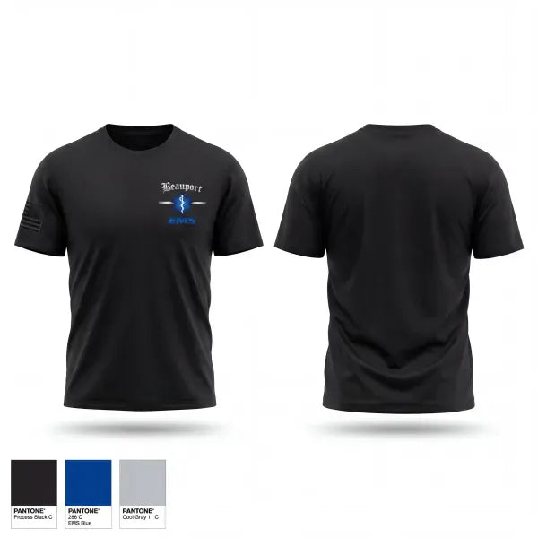 Old School Cotton Feel Shirt, Beauport Ambulance, EMS/EMT, Teamtime, Team time, sublimation, custom sports apparel, team uniforms, spirit wear, spiritwear, sports uniforms, custom shirts, team store, custom team store, fundraiser sports, apparel fundraiser