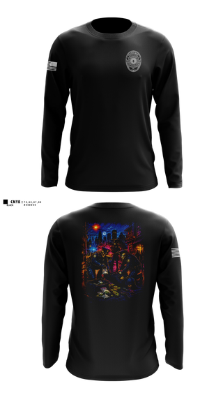 Long Sleeve Performance Shirt, Shamokin City Police, Police, Teamtime, Team time, sublimation, custom sports apparel, team uniforms, spirit wear, spiritwear, sports uniforms, custom shirts, team store, custom team store, fundraiser sports, apparel fundraiser