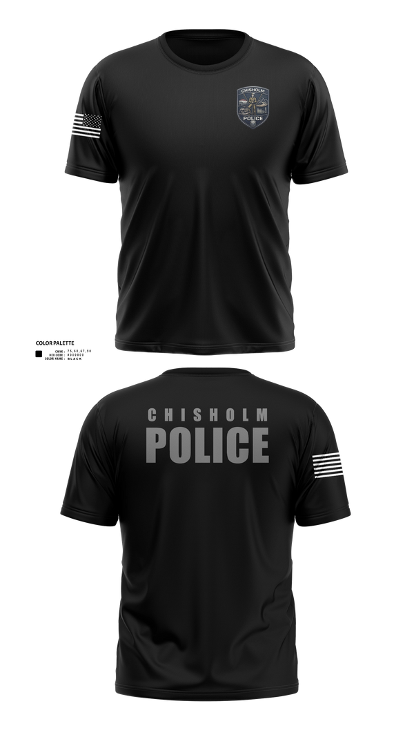 Short Sleeve Performance Shirt, Chisholm Police Department, Police, Teamtime, Team time, sublimation, custom sports apparel, team uniforms, spirit wear, spiritwear, sports uniforms, custom shirts, team store, custom team store, fundraiser sports, apparel fundraiser