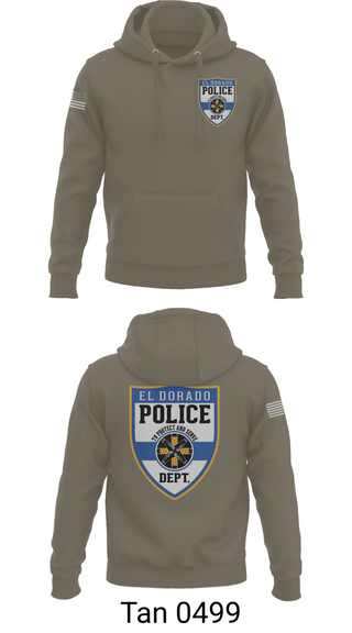 Hoodie, El dorado Police Department, Police, Teamtime, Team time, sublimation, custom sports apparel, team uniforms, spirit wear, spiritwear, sports uniforms, custom shirts, team store, custom team store, fundraiser sports, apparel fundraiser