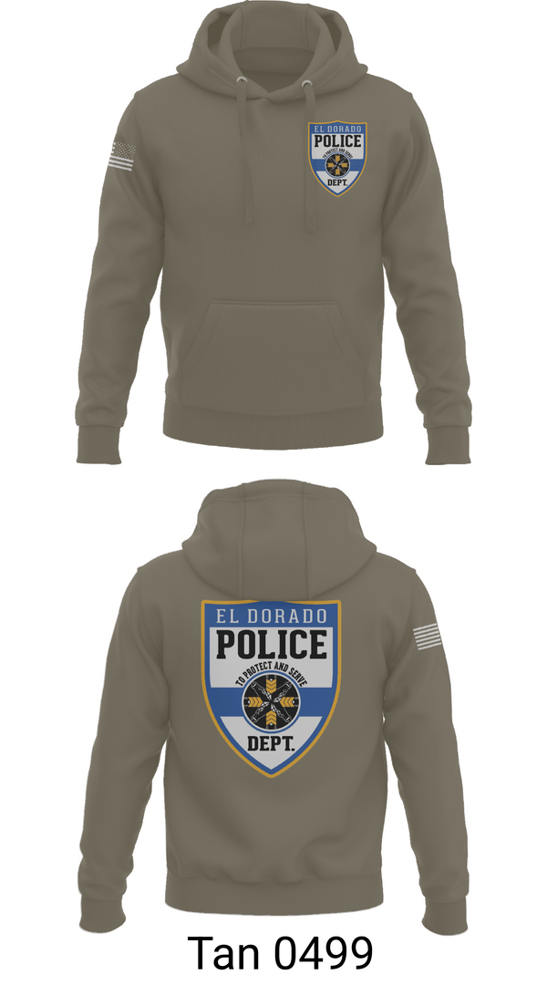 Hoodie, El dorado Police Department, Police, Teamtime, Team time, sublimation, custom sports apparel, team uniforms, spirit wear, spiritwear, sports uniforms, custom shirts, team store, custom team store, fundraiser sports, apparel fundraiser