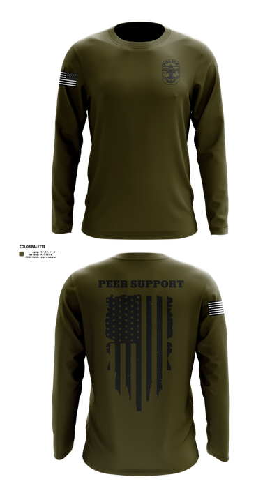 LMPD PEER SUPPORT 60613190 Long Sleeve Performance Shirt 41