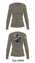 Gorilla battalion 60228867 Women's Long Sleeve V-neck Shirt - 77