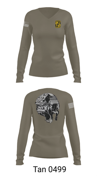 Womens Long Sleeve Vneck Shirt, Gorilla battalion, , Teamtime, Team time, sublimation, custom sports apparel, team uniforms, spirit wear, spiritwear, sports uniforms, custom shirts, team store, custom team store, fundraiser sports, apparel fundraiser