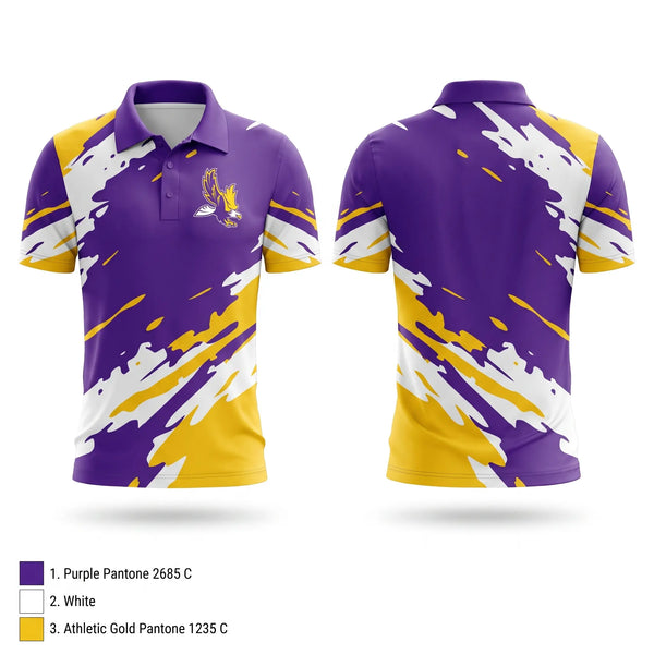 Short Sleeve Performance Polo, Eaton Basketball, Men's Basketball, Teamtime, Team time, sublimation, custom sports apparel, team uniforms, spirit wear, spiritwear, sports uniforms, custom shirts, team store, custom team store, fundraiser sports, apparel fundraiser