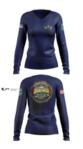 COMSUBPAC CPOA 46218356 Women's Long Sleeve V-neck Shirt - 3
