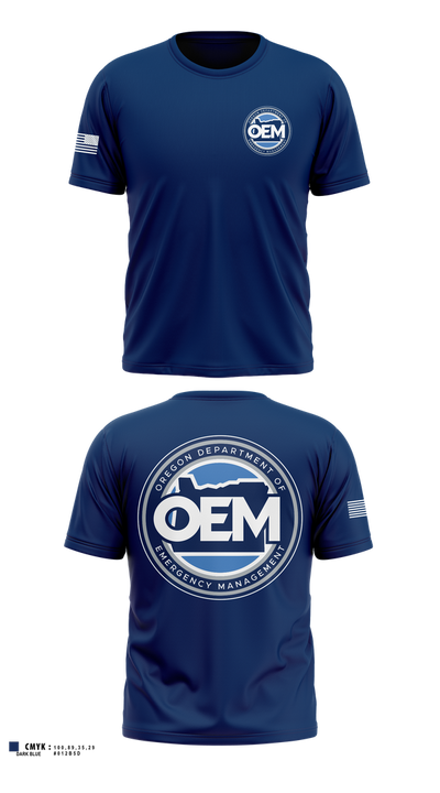 Oregon Emergency Management 48984222 Old School Cotton Feel Shirt - 1