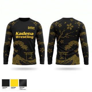 Long Sleeve Performance Shirt, Kadena Wrestling, Wrestling, Teamtime, Team time, sublimation, custom sports apparel, team uniforms, spirit wear, spiritwear, sports uniforms, custom shirts, team store, custom team store, fundraiser sports, apparel fundraiser