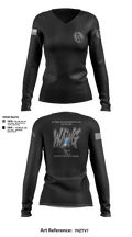 WeAllWeGot~Family First 22026589 Women's Long Sleeve V-neck Shirt - 24