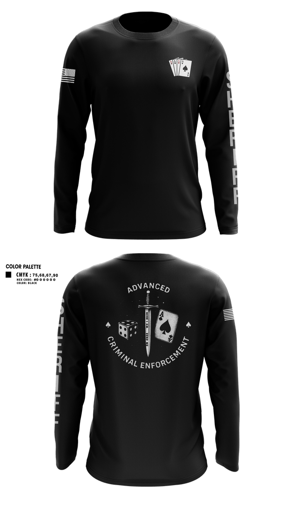 Long Sleeve Performance Shirt, ACE, Police, Teamtime, Team time, sublimation, custom sports apparel, team uniforms, spirit wear, spiritwear, sports uniforms, custom shirts, team store, custom team store, fundraiser sports, apparel fundraiser