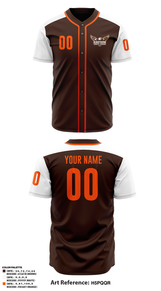 Full Button Baseball Jersey, Eastern Youth League, Baseball, Teamtime, Team time, sublimation, custom sports apparel, team uniforms, spirit wear, spiritwear, sports uniforms, custom shirts, team store, custom team store, fundraiser sports, apparel fundraiser